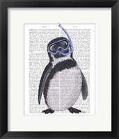 Penguin Snorkel Book Print Fine Art Print