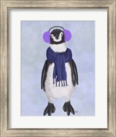 Penguin Ear Muffs Fine Art Print