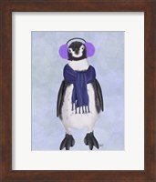 Penguin Ear Muffs Fine Art Print