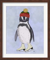 Penguin Ice Skating Fine Art Print
