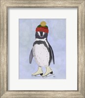 Penguin Ice Skating Fine Art Print