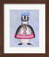 Penguin Unicorn Rubber Ring Fine Art Print