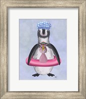 Penguin Unicorn Rubber Ring Fine Art Print