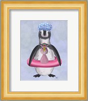 Penguin Unicorn Rubber Ring Fine Art Print