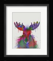 Moose Rainbow Splash Fine Art Print