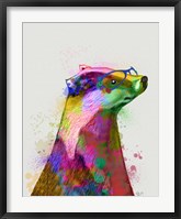 Badger Rainbow Splash 2 Fine Art Print