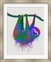 Sloth Rainbow Splash Fine Art Print