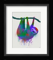 Sloth Rainbow Splash Fine Art Print