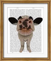 Nosey Cow 1 Book Print Fine Art Print