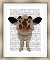Nosey Cow 1 Book Print Fine Art Print