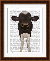 Nosey Cow 2 Book Print Fine Art Print