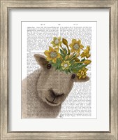 Sheep with Daffodil Crown Book Print Fine Art Print