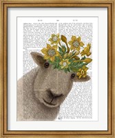 Sheep with Daffodil Crown Book Print Fine Art Print