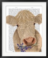 Cow Cream, Bluebells Book Print Fine Art Print