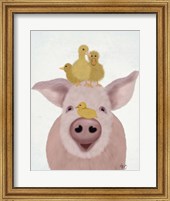 Pig and Ducklings Fine Art Print
