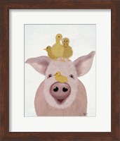 Pig and Ducklings Fine Art Print