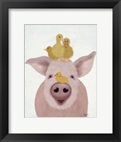 Pig and Ducklings Fine Art Print
