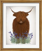 Highland Cow, Bluebell Fine Art Print