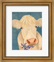 Cow Cream, Bluebells Fine Art Print