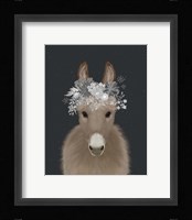Donkey White Flowers Fine Art Print