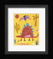 Skating Stegosaurus Fine Art Print