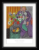 La Robe Violette et Anemones Fine Art Print