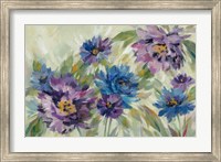 Bold Blue and Lavender Flowers Fine Art Print