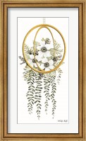 Gold Geometric Circle & Ivy Fine Art Print