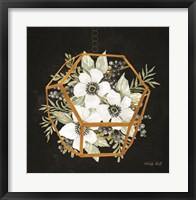 Gold Geometric Hexagon Fine Art Print