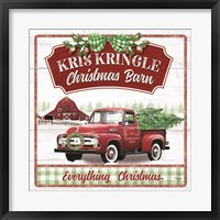 Kris Kringle Christmas Barn Fine Art Print
