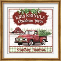 Kris Kringle Christmas Barn Fine Art Print