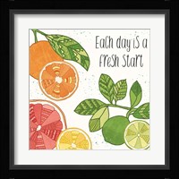 Citrus Splash IV Black Text Fine Art Print