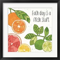 Citrus Splash IV Black Text Fine Art Print