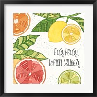 Citrus Splash III Black Text Fine Art Print
