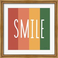 Smile Rainbow Retro Fine Art Print
