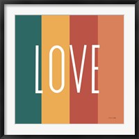 Love Rainbow Retro Fine Art Print