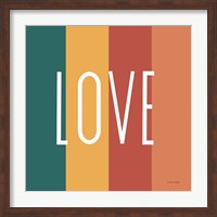 Love Rainbow Retro Fine Art Print