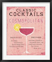 Classic Cocktails Cosmopolitan Pink Fine Art Print
