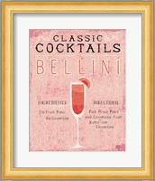 Classic Cocktails Bellini Pink Fine Art Print