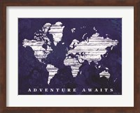 Adventure Awaits Map Fine Art Print