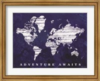 Adventure Awaits Map Fine Art Print