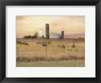 Sunset at the Dexter Farm Framed Print