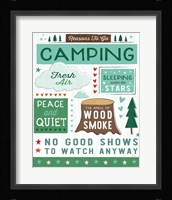 Comfy Camping XI Framed Print