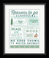 Comfy Camping II Framed Print