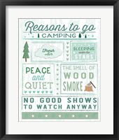 Comfy Camping II Framed Print