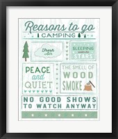 Comfy Camping II Framed Print