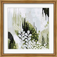 BW Forest II with Green Fine Art Print