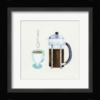Coffee Break VIII Tan Framed Print