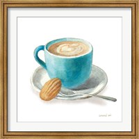 Wake Me Up Coffee I on White Fine Art Print