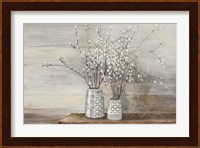 Pussy Willow Still Life with Designs Fine Art Print
